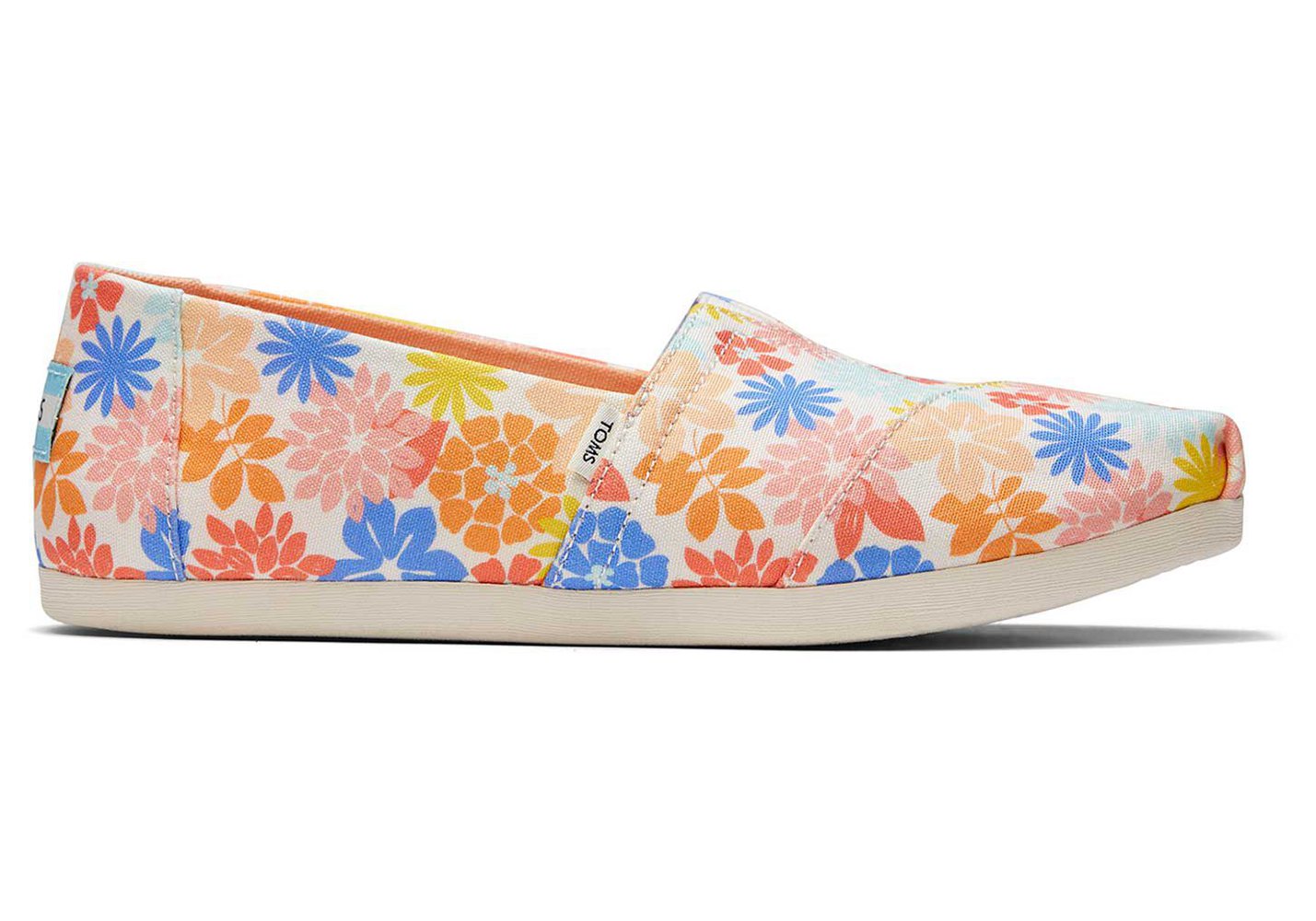 Toms Espadryle Damskie Beżowe - Alpargata Wildflowers - 79VOMRLKT